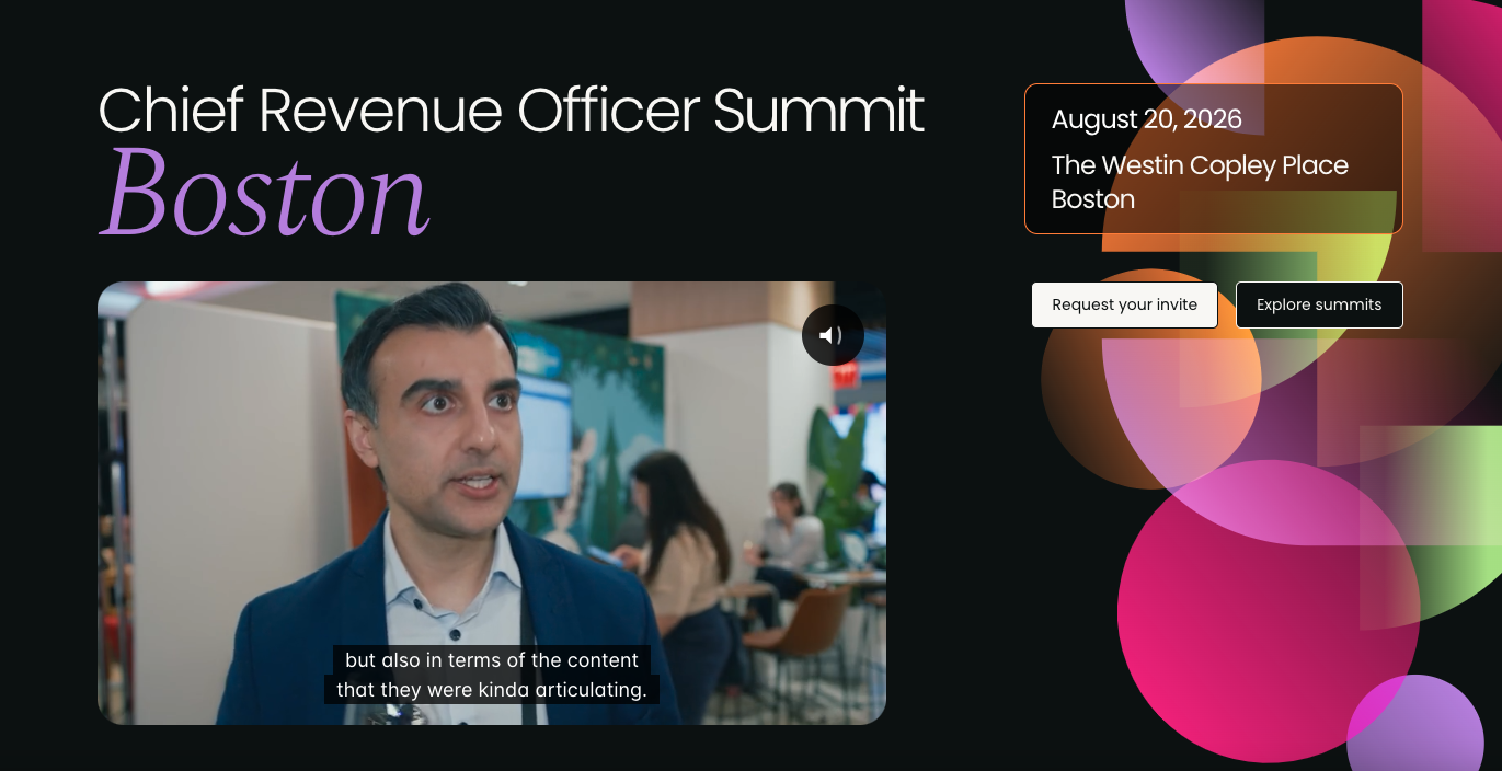 Chief Revenue Officer Summit